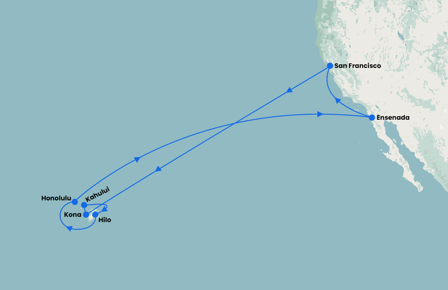 San Francisco and Hawaiian Explorer with Ruby Princess